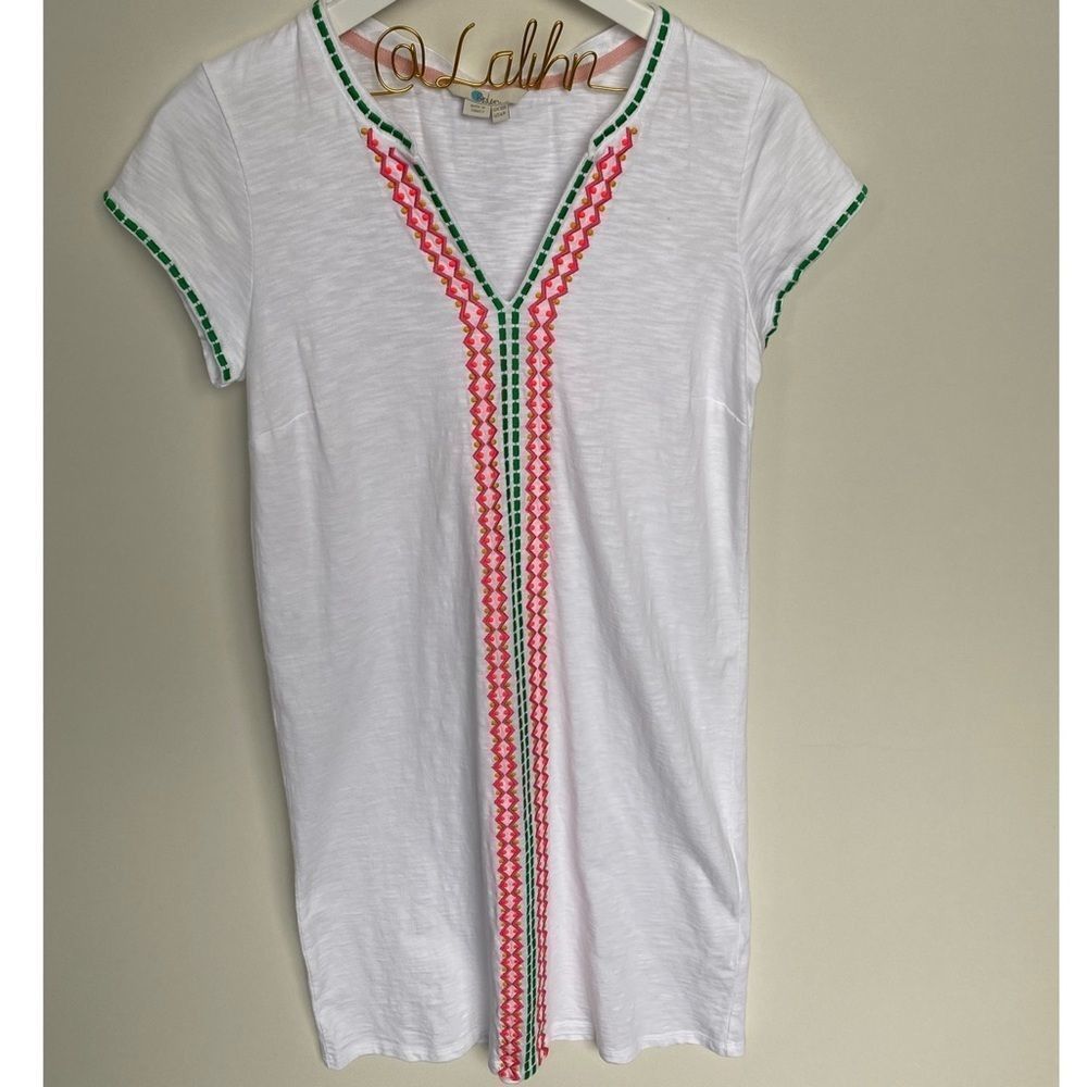 Boden Peggy Embroidered Jersey Dress - Picture 2 of 10